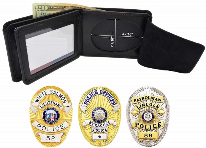 Police Badge Holder Wallet, Neck Wallet, ID Card Holder
